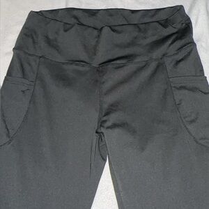 Black High-Waisted flare Leggings